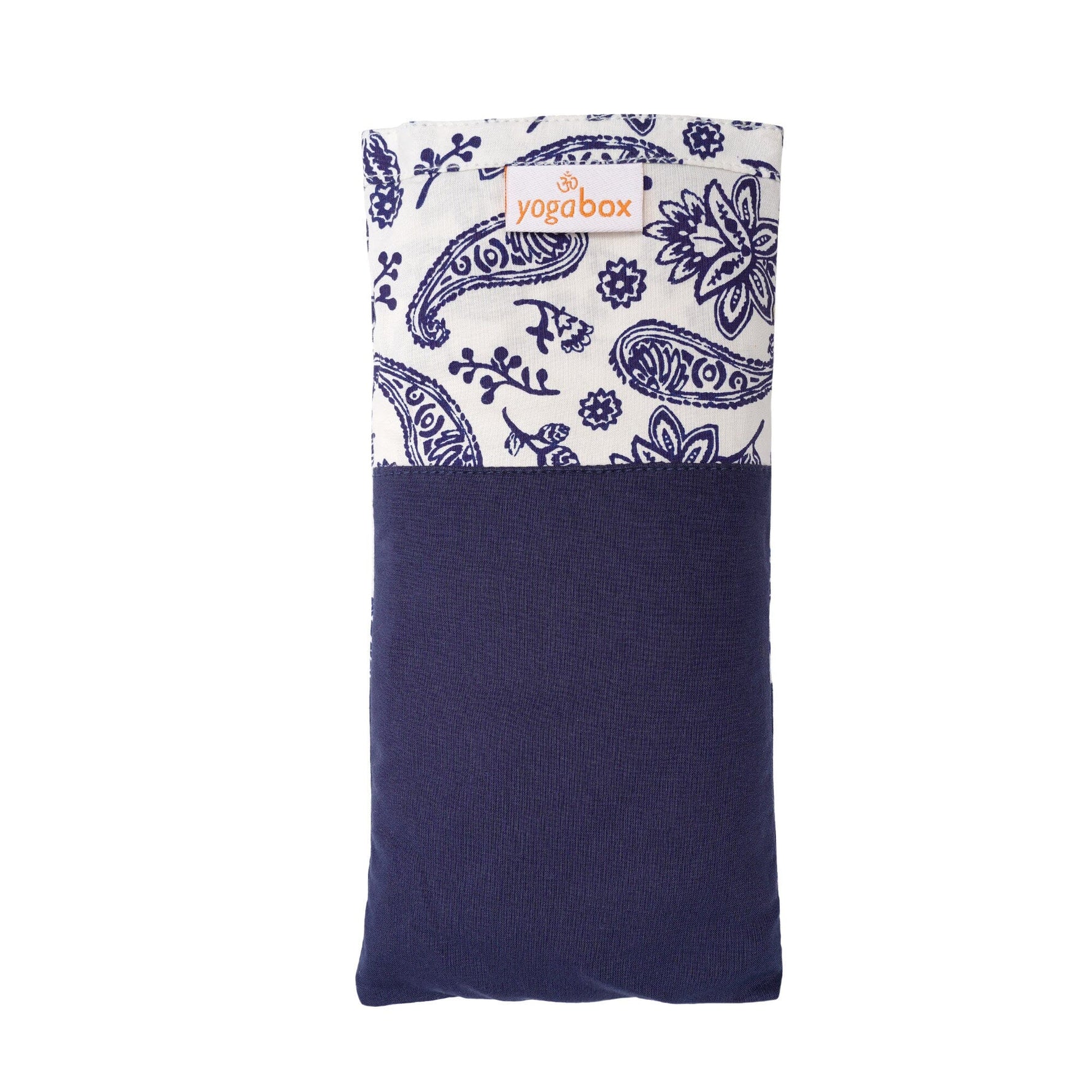 Augenkissen Paisly dunkelblau Leinsamen & Lavendel
