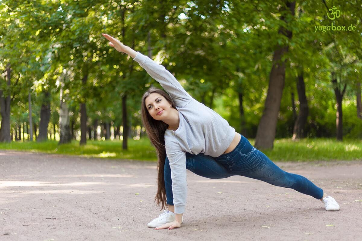 Alles über die seitliche Winkelstellung - Parsvakonasana