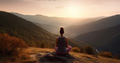 Yoga in den Bergen