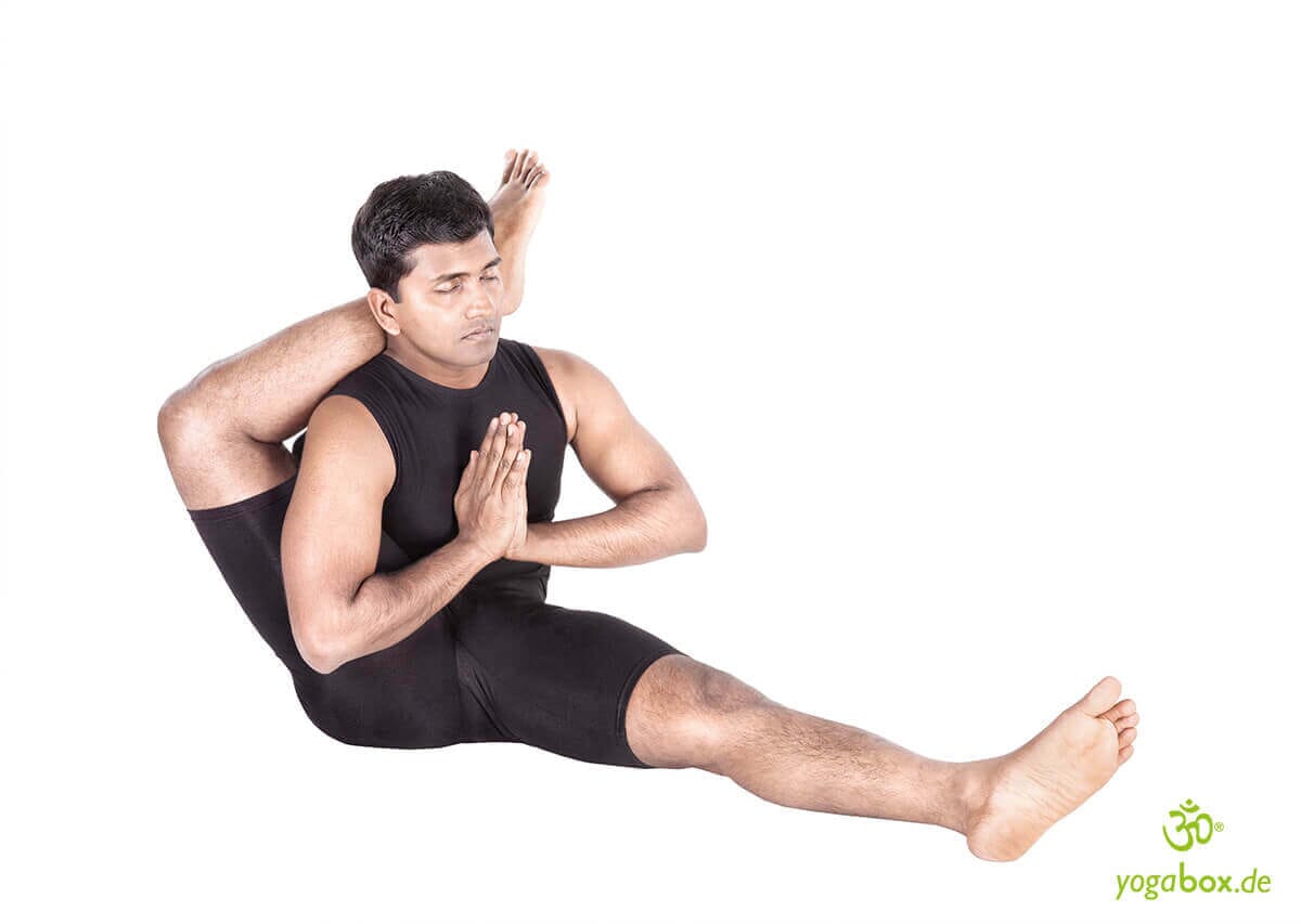 Eka Pada Shirshasana - Fuß hinter dem Kopf