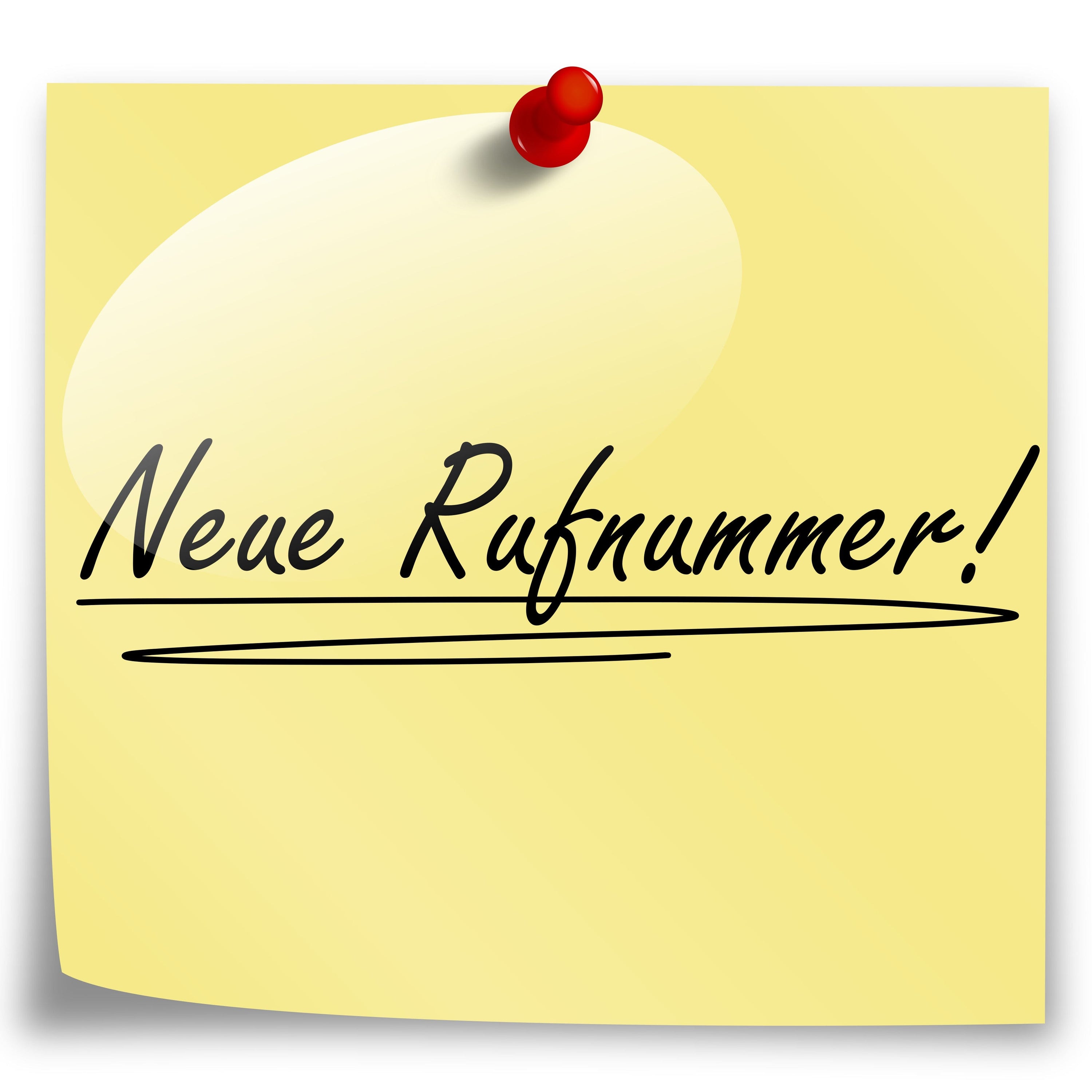 Wichtige Information: Unsere Rufnummer hat sich geändert