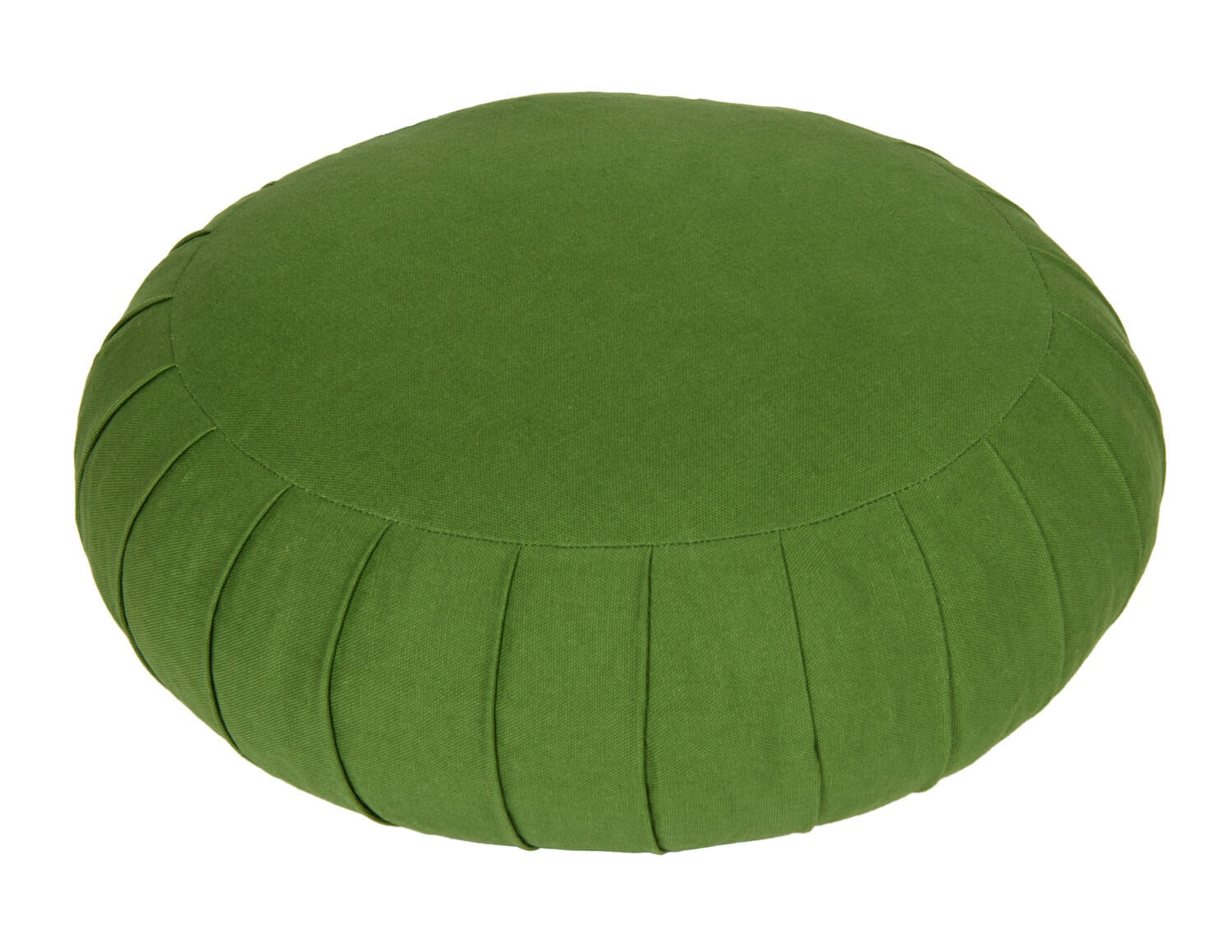 Meditationskissen / Yogakissen Zafu BASIC mit ZIP olivgrün 31 x 31 x 15 cm Buchweizenschalen