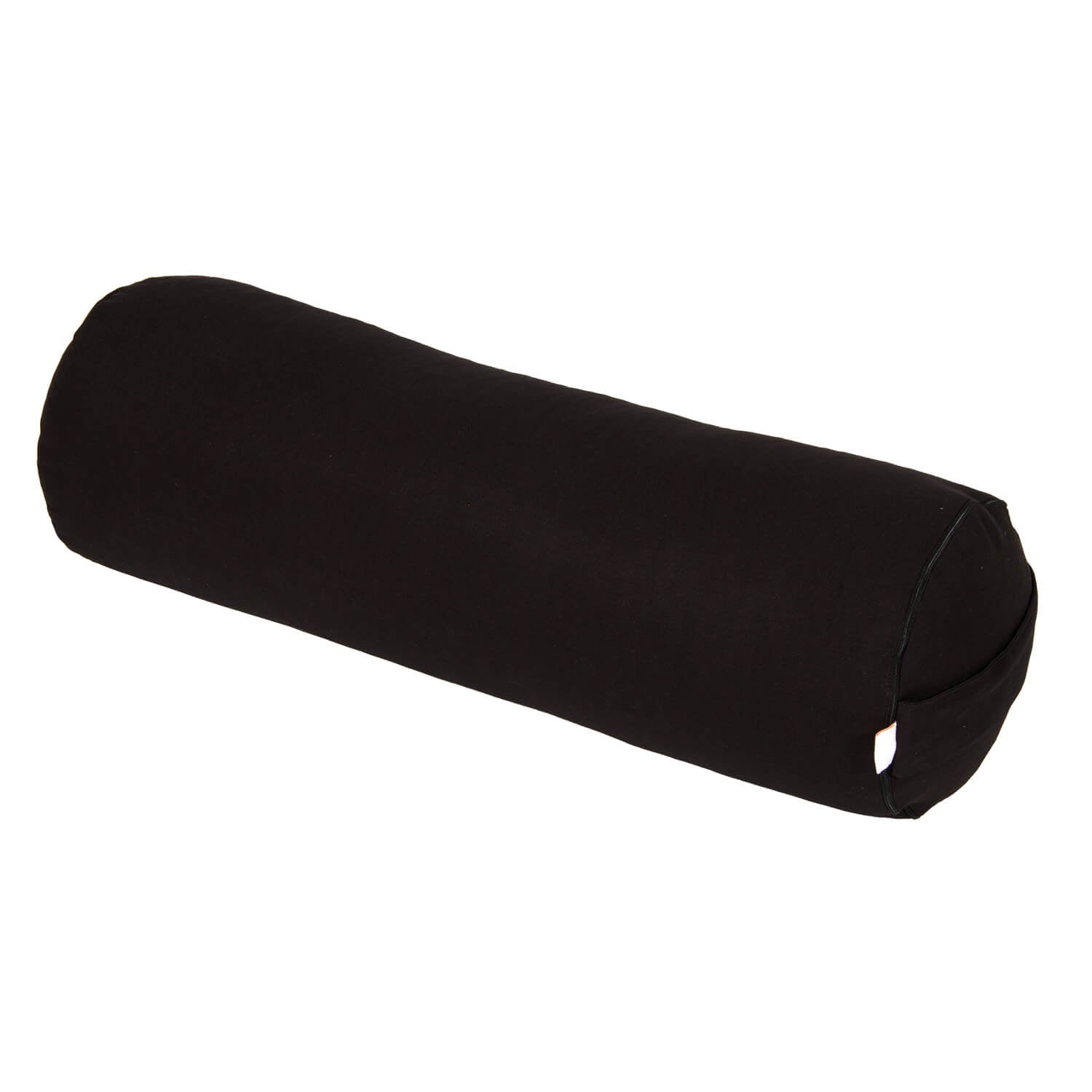 Yoga und Pilates Bolster / Yogarolle BASIC schwarz 65 x 22 x 22 cm Buchweizenschalen