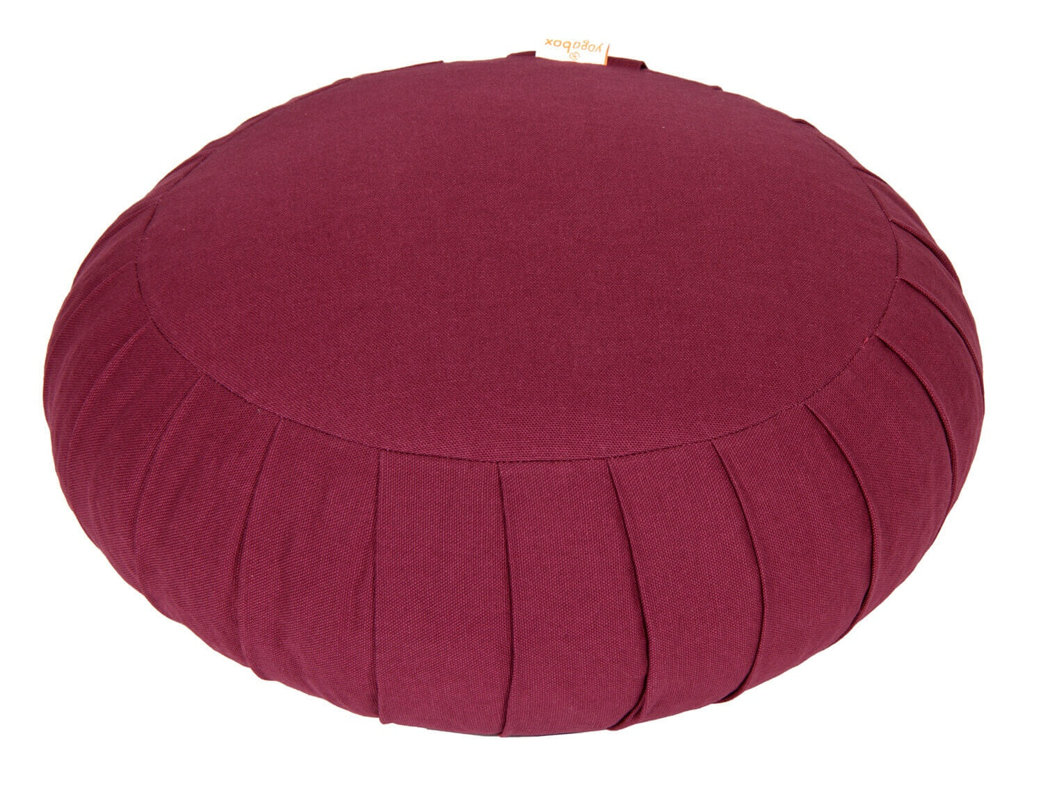 Meditationskissen / Yogakissen Zafu BASIC mit ZIP aubergine 31 x 31 x 15 cm Buchweizenschalen