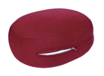 Glückssitz® Yogakissen OVAL - regional hergestellt bordeuax 30 x 23 x 15 cm Buchweizenschalen