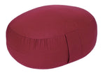 Glückssitz® Yogakissen OVAL - regional hergestellt bordeuax 30 x 23 x 15 cm Buchweizenschalen