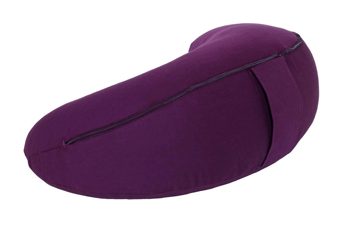 Glückssitz® MOND - regional hergestellt aubergine 40 x 17 x 12 cm Buchweizenschalen