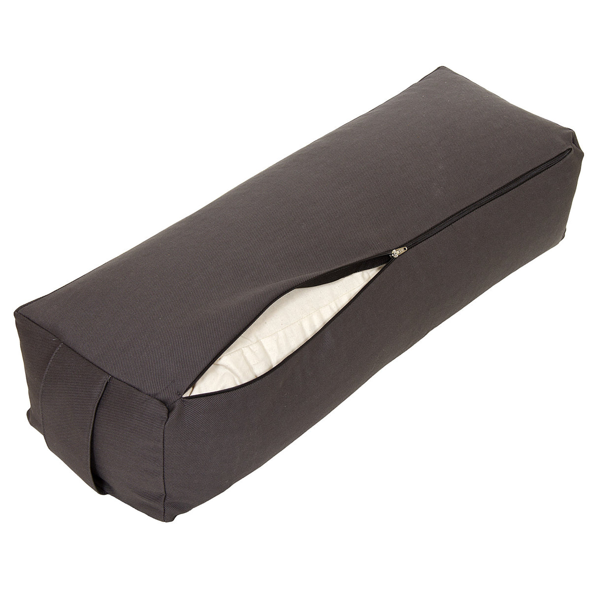 Yoga und Pilates Rechteckbolster D - regional hergestellt anthrazit 60 x 20 x 14 cm Buchweizenschalen