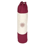 Yogatasche SURYA Bag 2 farbig für Schurwollmatten aubergine / natur 75 x 25 x 25 cm