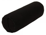 Yoga und Pilates Bolster / Yogakissen Made in Germany schwarz 65 x 22 x 22 cm Buchweizenschale