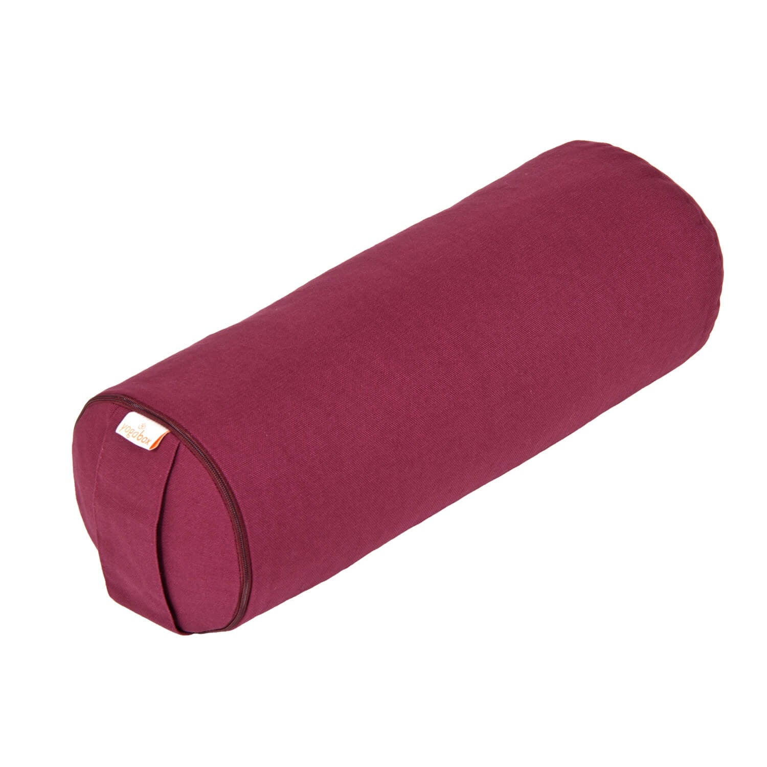 Yoga MINI BOLSTER / Nackenrolle BASIC aubergine 38 x 15 x 15 cm Buchweizenschalen