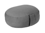 Glückssitz® Yogakissen OVAL - regional hergestellt anthrazit 30 x 23 x 15 cm Buchweizenschalen