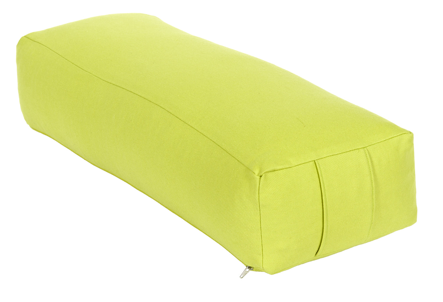 Yoga und Pilates Rechteckbolster D - regional hergestellt lindgrün 60 x 20 x 14 cm Buchweizenschalen