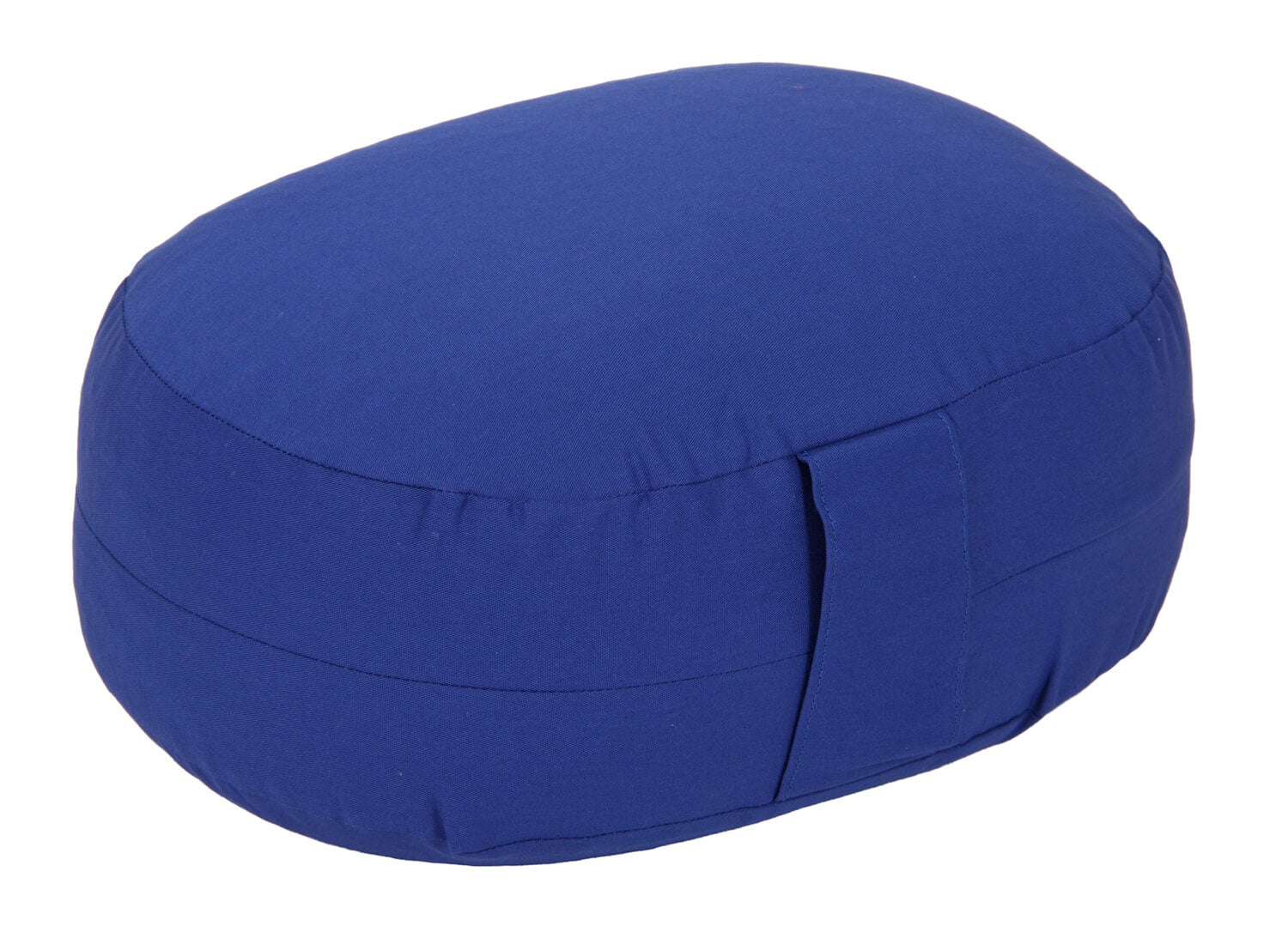 Glückssitz® Yogakissen OVAL - regional hergestellt blau 30 x 23 x 15 cm Buchweizenschalen