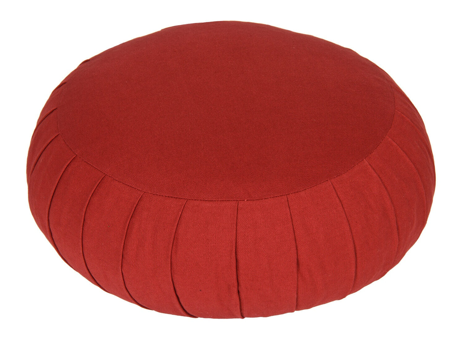 Meditationskissen / Yogakissen Zafu BASIC mit ZIP bordeaux 31 x 31 x 15 cm Buchweizenschalen