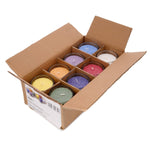 8 Chakra Palmwachs im Glas Set - YOVANA GmbH • yogabox.de