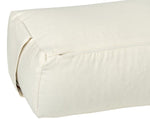 Yoga und Pilates Rechteckbolster D - regional hergestellt natur 60 x 20 x 14 cm Buchweizenschalen