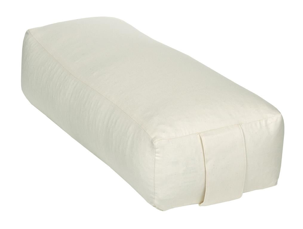 Yoga und Pilates Rechteckbolster D - regional hergestellt natur 60 x 20 x 14 cm Buchweizenschalen