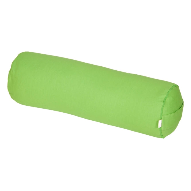 Yoga und Pilates Bolster / Yogakissen Made in Germany apfelgrün 65 x 22 x 22 cm Buchweizenschale