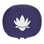Yogakissen oval Lotus Stick BASIC dunkelblau 28 x 23 x 13 cm Buchweizenschalen
