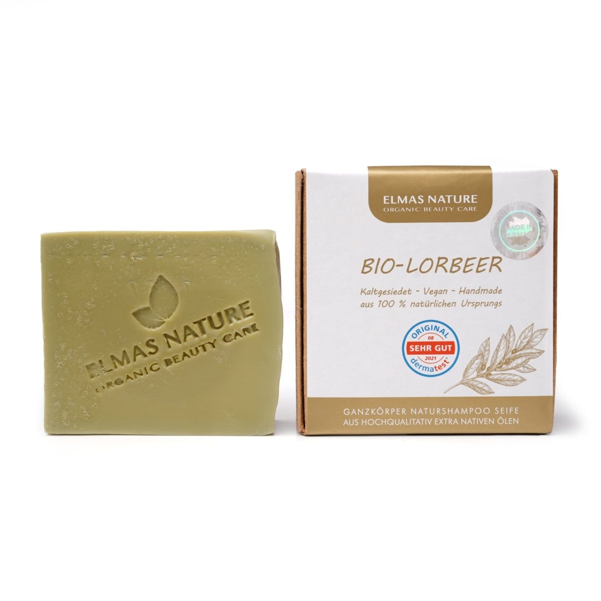 Bio - Lorbeer Naturshampoo Seife - YOVANA GmbH • yogabox.de