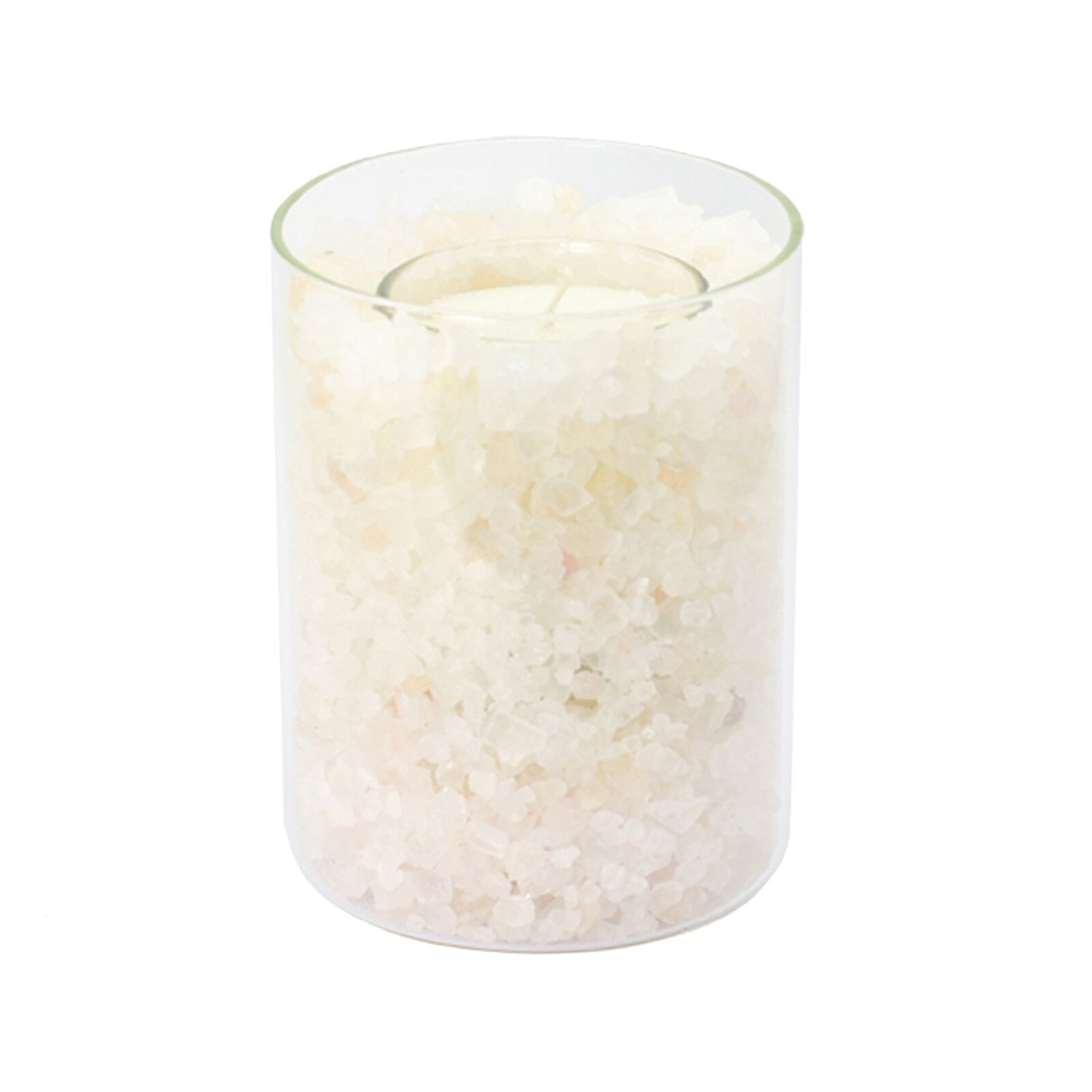 Beleuchteter Salzkristall POLAR-FEUER im Glas Polar-Feuer 8 x 8 x 11 cm