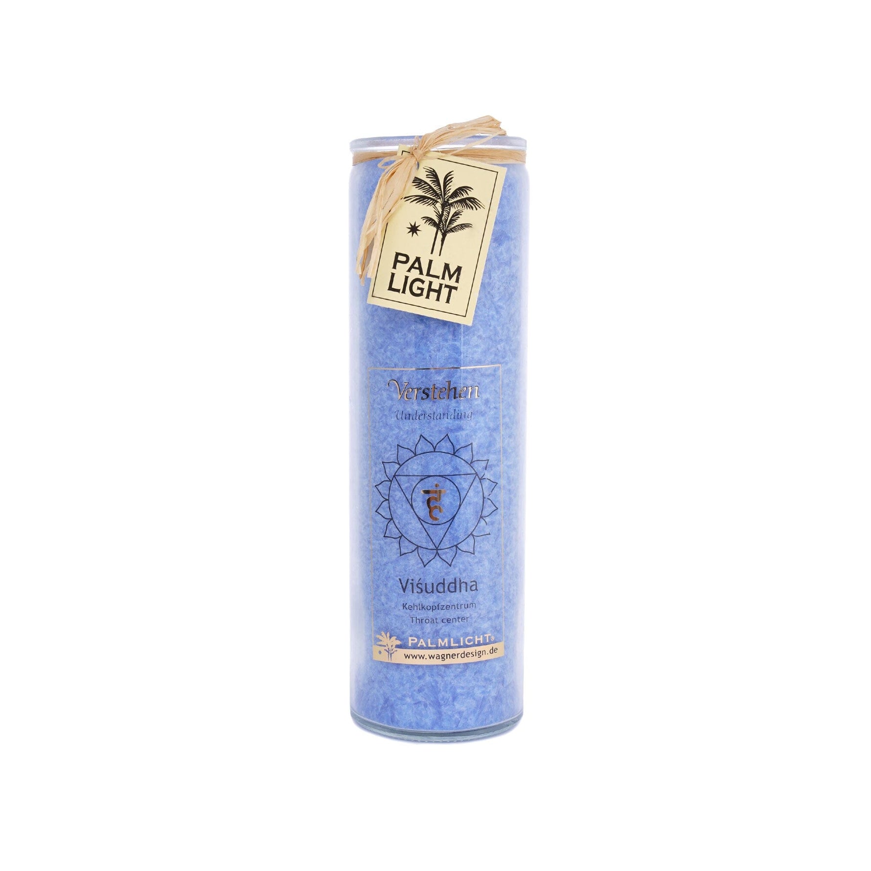 Chakra Kerze hellblau 20 x 6,5 cm 