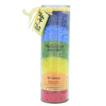 Chakra Kerze multicolor 20 x 6,5 cm 