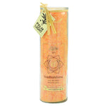 Chakra Kerze orange 20 x 6,5 cm 