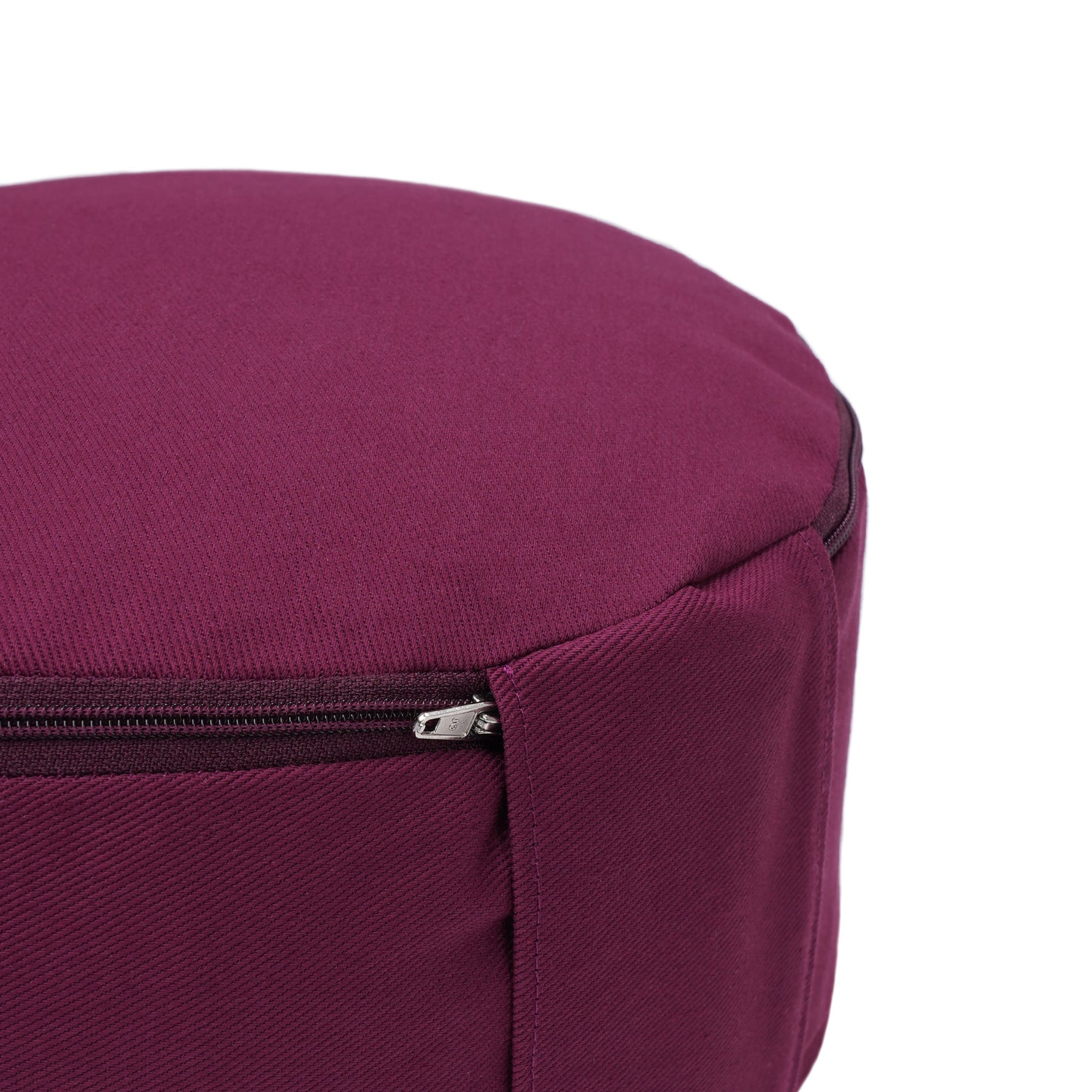 Yogakissen Glückssitz® Basic small D - regional hergestellt aubergine 26 x 26 x 14 cm Buchweizenschalen