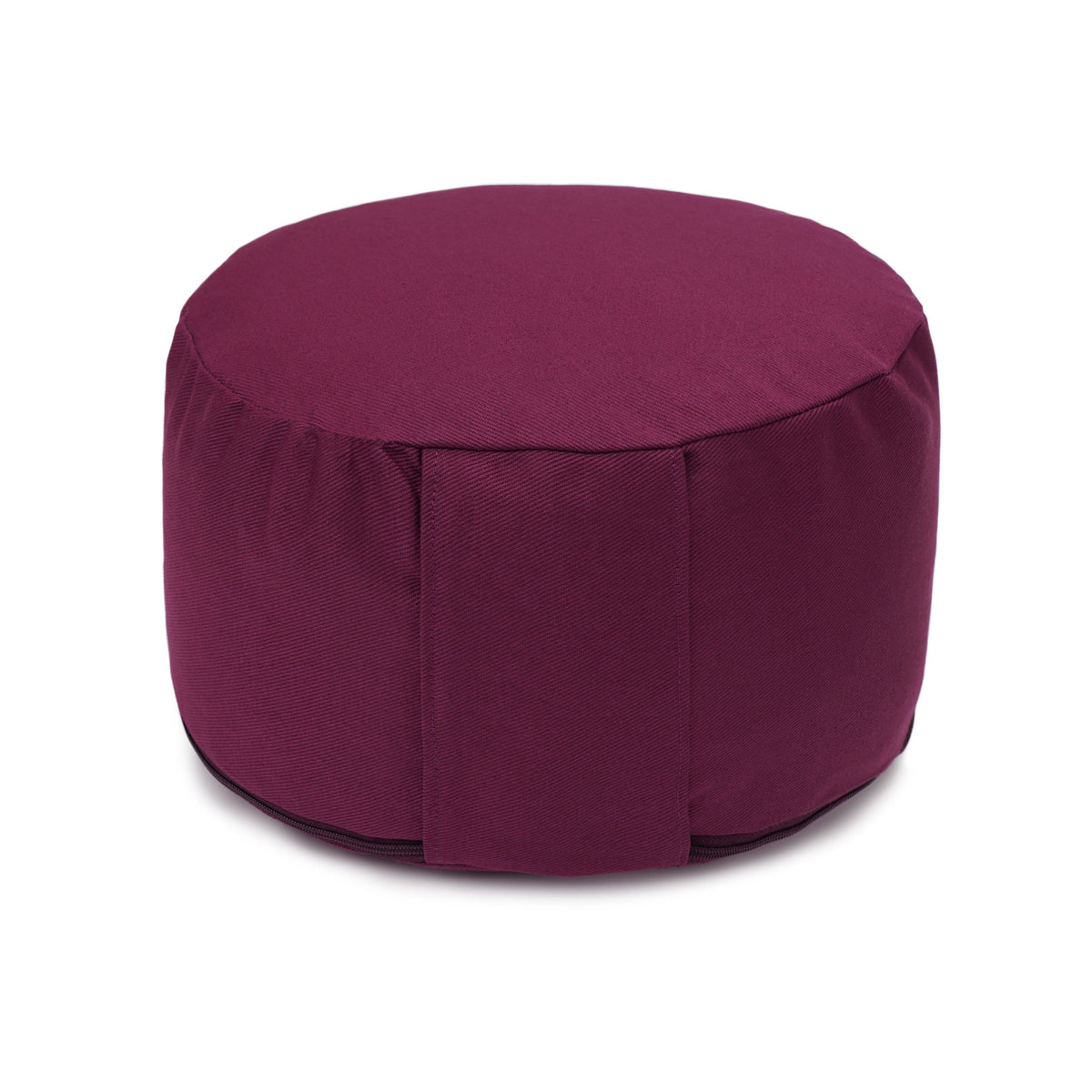 Yogakissen Glückssitz® Basic small D - regional hergestellt aubergine 26 x 26 x 14 cm Buchweizenschalen