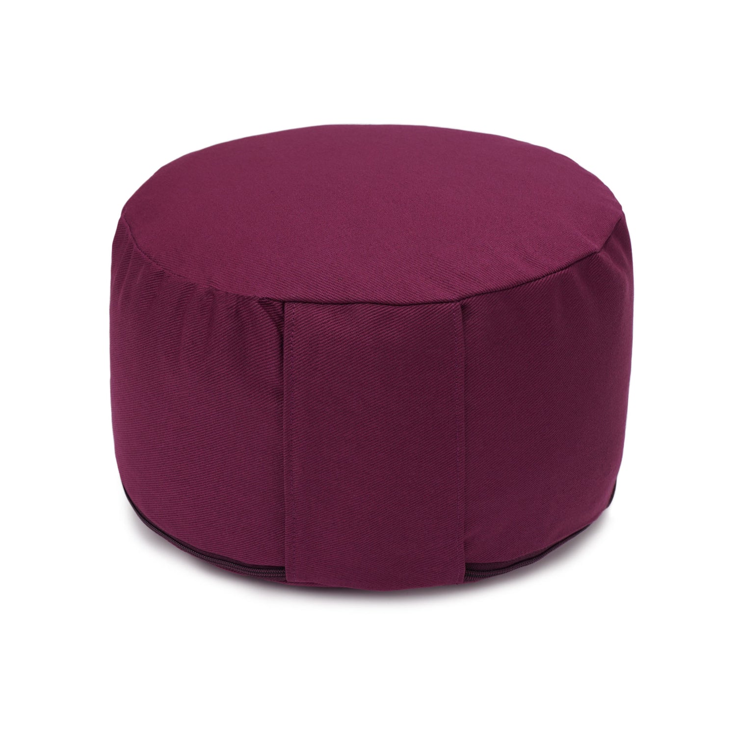 Yogakissen Glückssitz® Basic small D - regional hergestellt aubergine 26 x 26 x 14 cm Buchweizenschalen