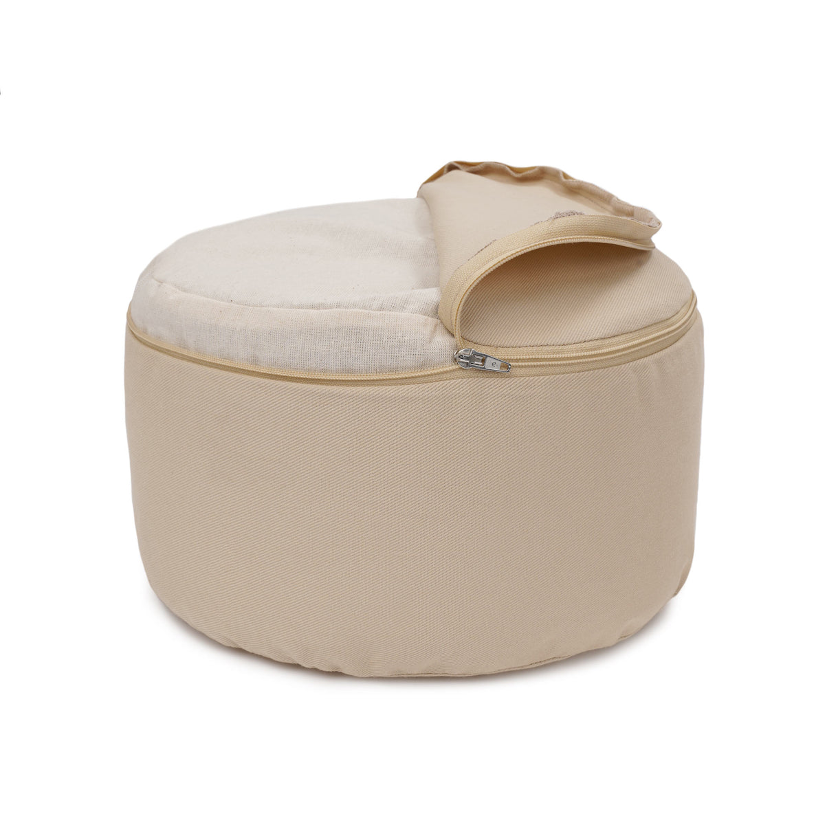 Yogakissen Glückssitz® Basic small D - regional hergestellt sand 26 x 26 x 14 cm Buchweizenschalen