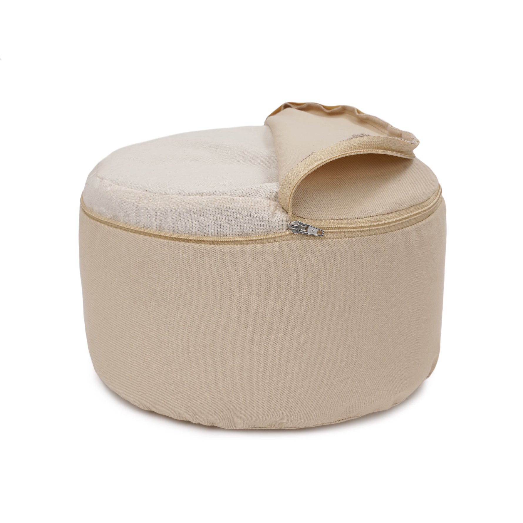 Yogakissen Glückssitz® Basic small D - regional hergestellt sand 26 x 26 x 14 cm Buchweizenschalen