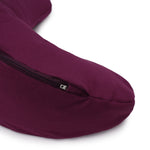 Glückssitz® MOND - regional hergestellt aubergine 40 x 17 x 12 cm Buchweizenschalen