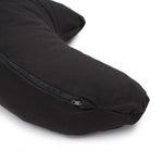 Glückssitz® MOND - regional hergestellt anthrazit 40 x 17 x 12 cm Buchweizenschalen