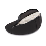 Glückssitz® MOND - regional hergestellt anthrazit 40 x 17 x 12 cm Buchweizenschalen