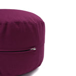 Glückssitz® Yogakissen OVAL - regional hergestellt aubergine 30 x 23 x 15 cm Buchweizenschalen
