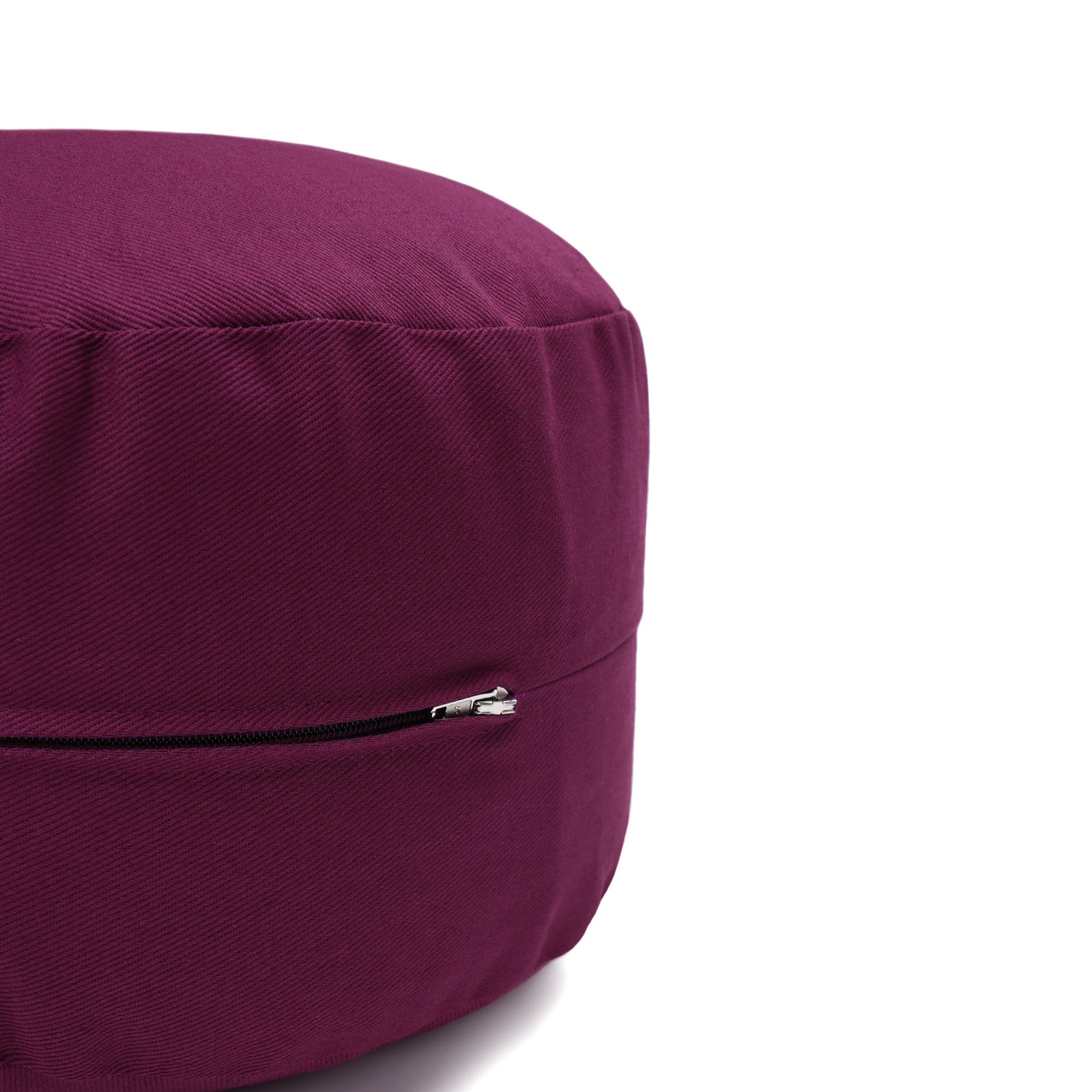 Glückssitz® Yogakissen OVAL - regional hergestellt aubergine 30 x 23 x 15 cm Buchweizenschalen