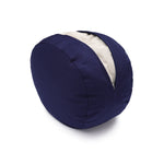 Glückssitz® Yogakissen OVAL - regional hergestellt marine 30 x 23 x 15 cm Buchweizenschalen