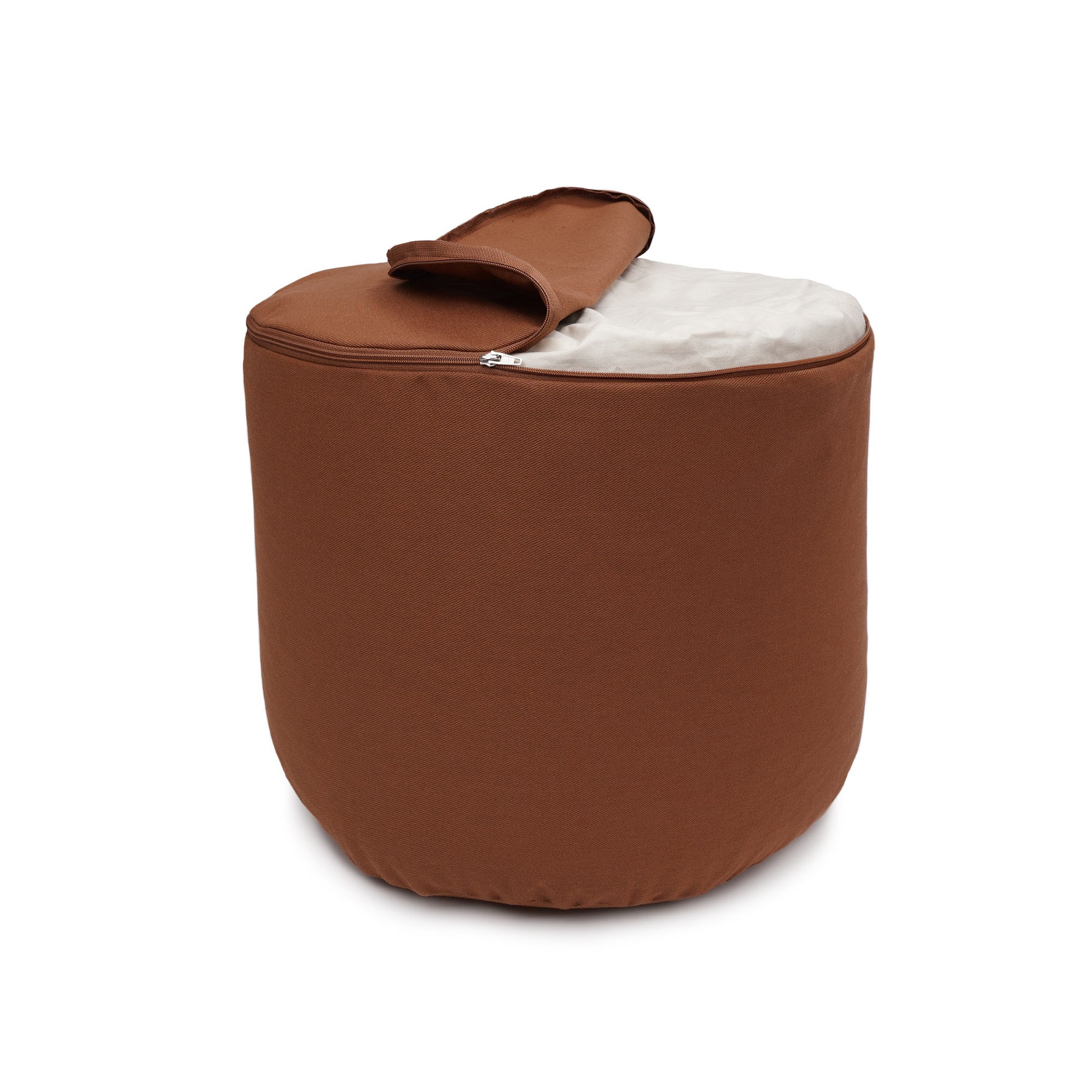 Glückssitz® Rondo Big D - regional hergestellt kastanie 36 x 36 x 28 cm Buchweizenschalen