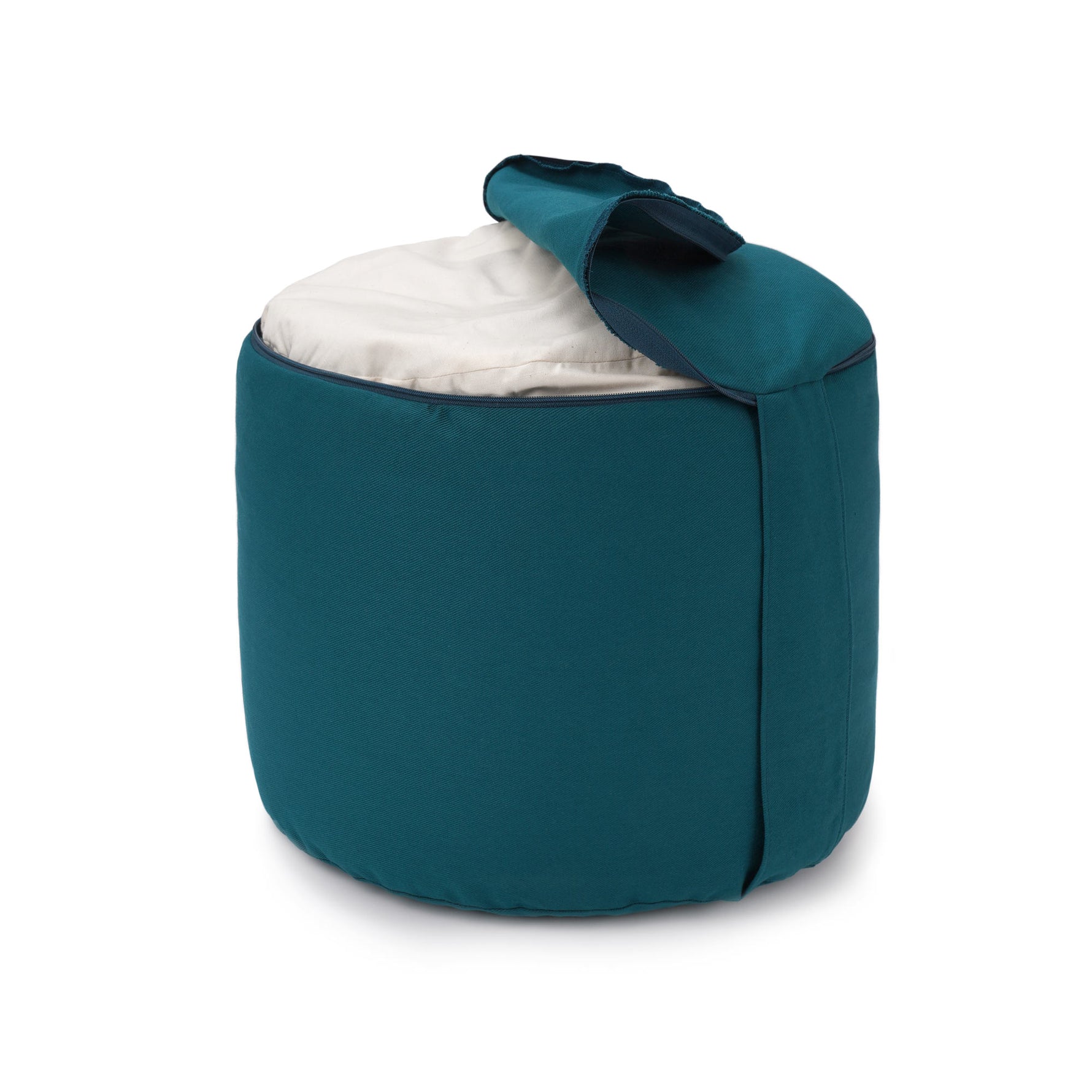 Glückssitz® Rondo Big D - regional hergestellt petrol 36 x 36 x 28 cm Buchweizenschalen