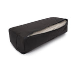 Yoga und Pilates Rechteckbolster D - regional hergestellt anthrazit 60 x 20 x 14 cm Buchweizenschalen