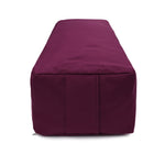 Yoga und Pilates Rechteckbolster D - regional hergestellt aubergine 60 x 20 x 14 cm Buchweizenschalen