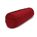 Yoga und Pilates Bolster / Yogarolle D - regional hergestellt bordeaux 65 x 22 x 22 cm Buchweizenschalen