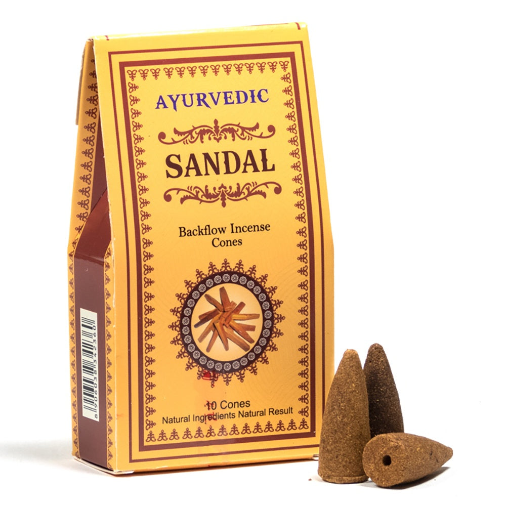 Ayurvedische Rückfluss Räucherkegel 15 Minuten Sandelholz