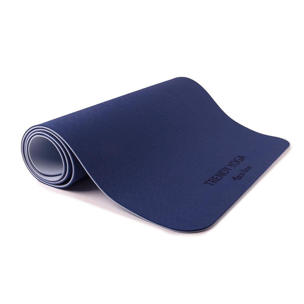 Eco Yogamatte TPE 2-farbig indigo / hellblau 180 x 60 x 0.6 cm 