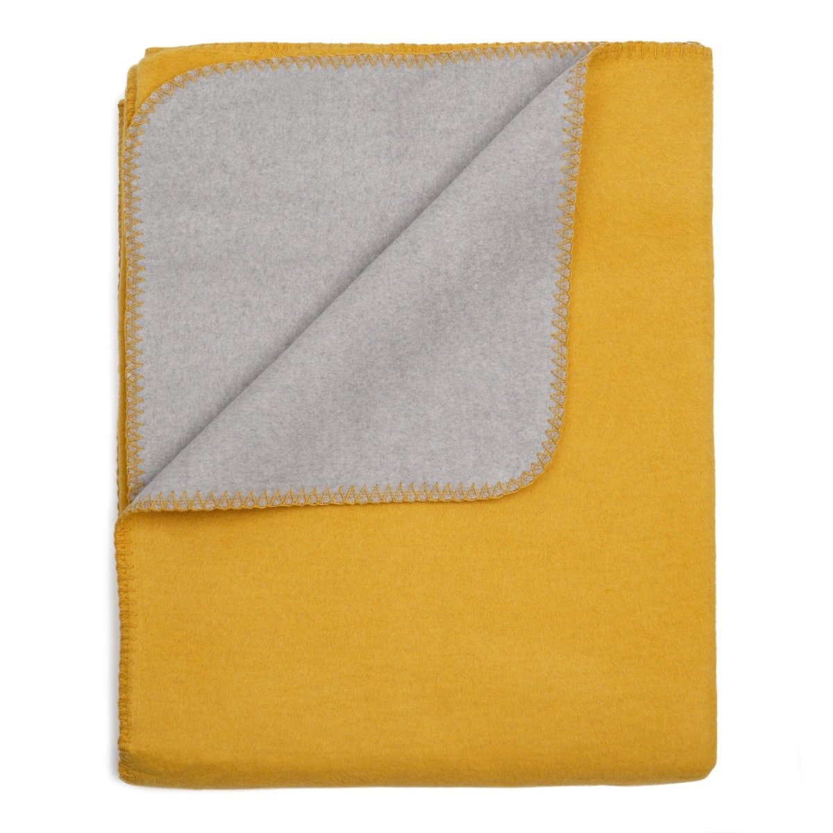 Flauschige Baumwoll Wendedecke zweifarbig - regional hergestellt - YOVANA GmbH • yogabox.de