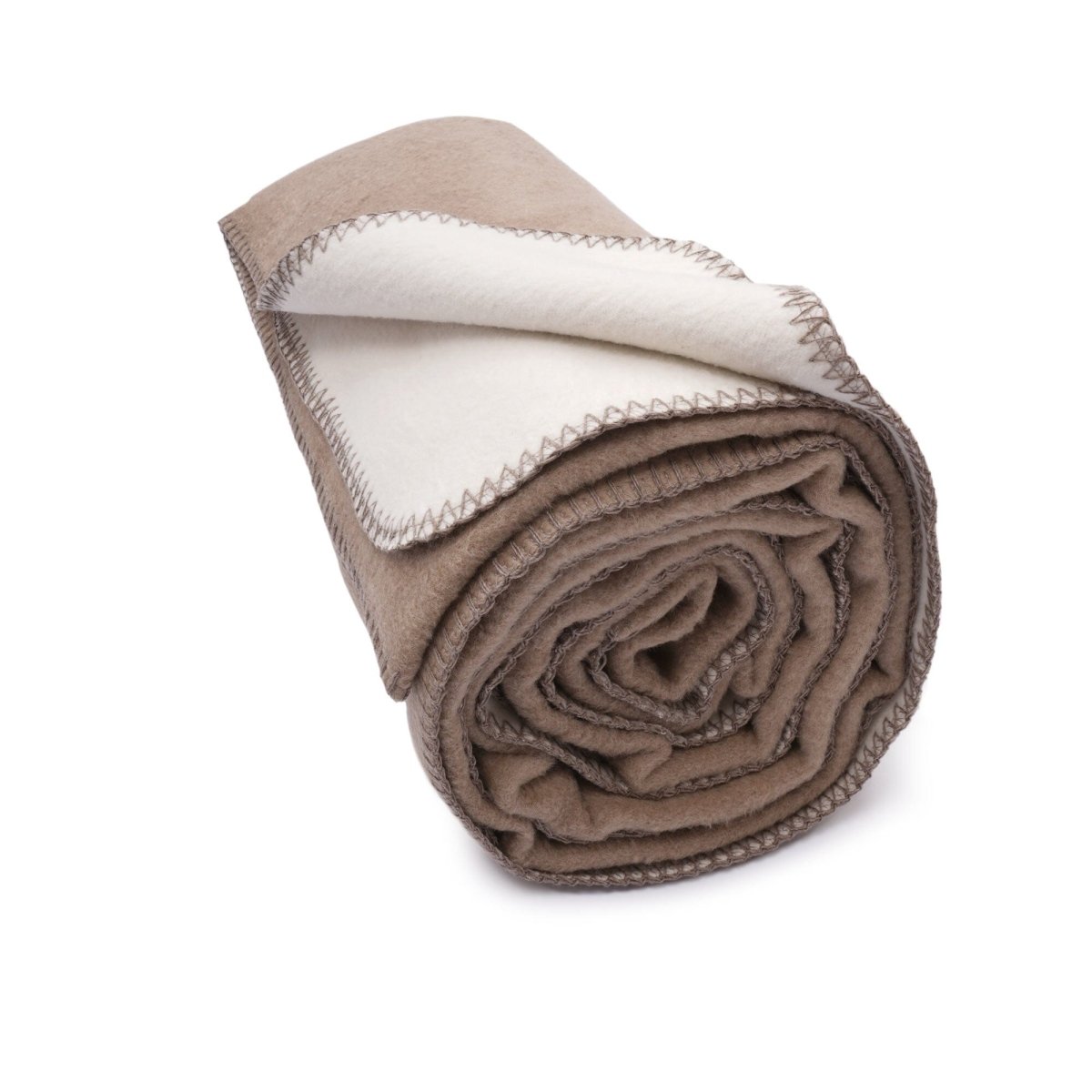 Flauschige Baumwoll Wendedecke zweifarbig - regional hergestellt - YOVANA GmbH • yogabox.de