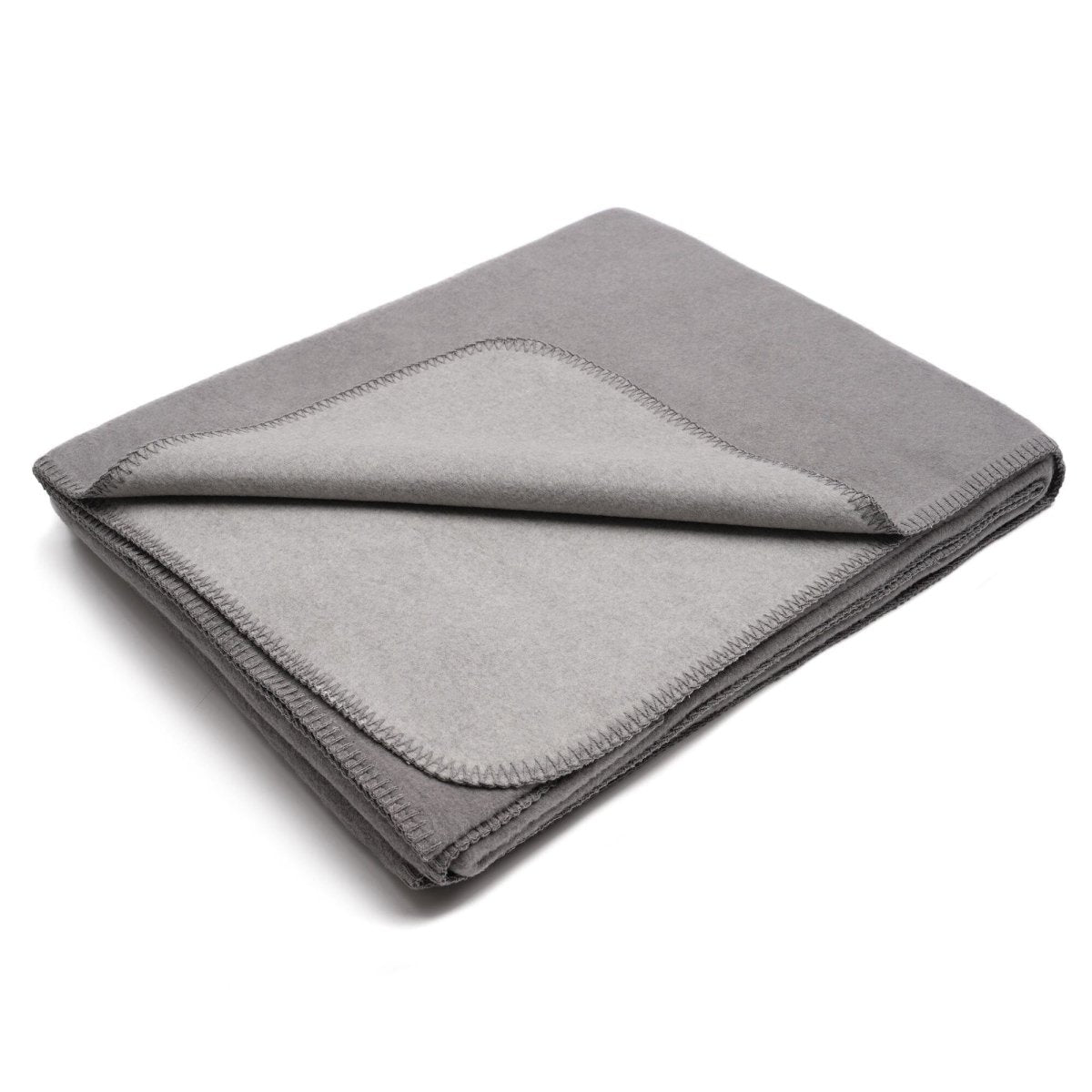 Flauschige Baumwoll Wendedecke zweifarbig - regional hergestellt - YOVANA GmbH • yogabox.de